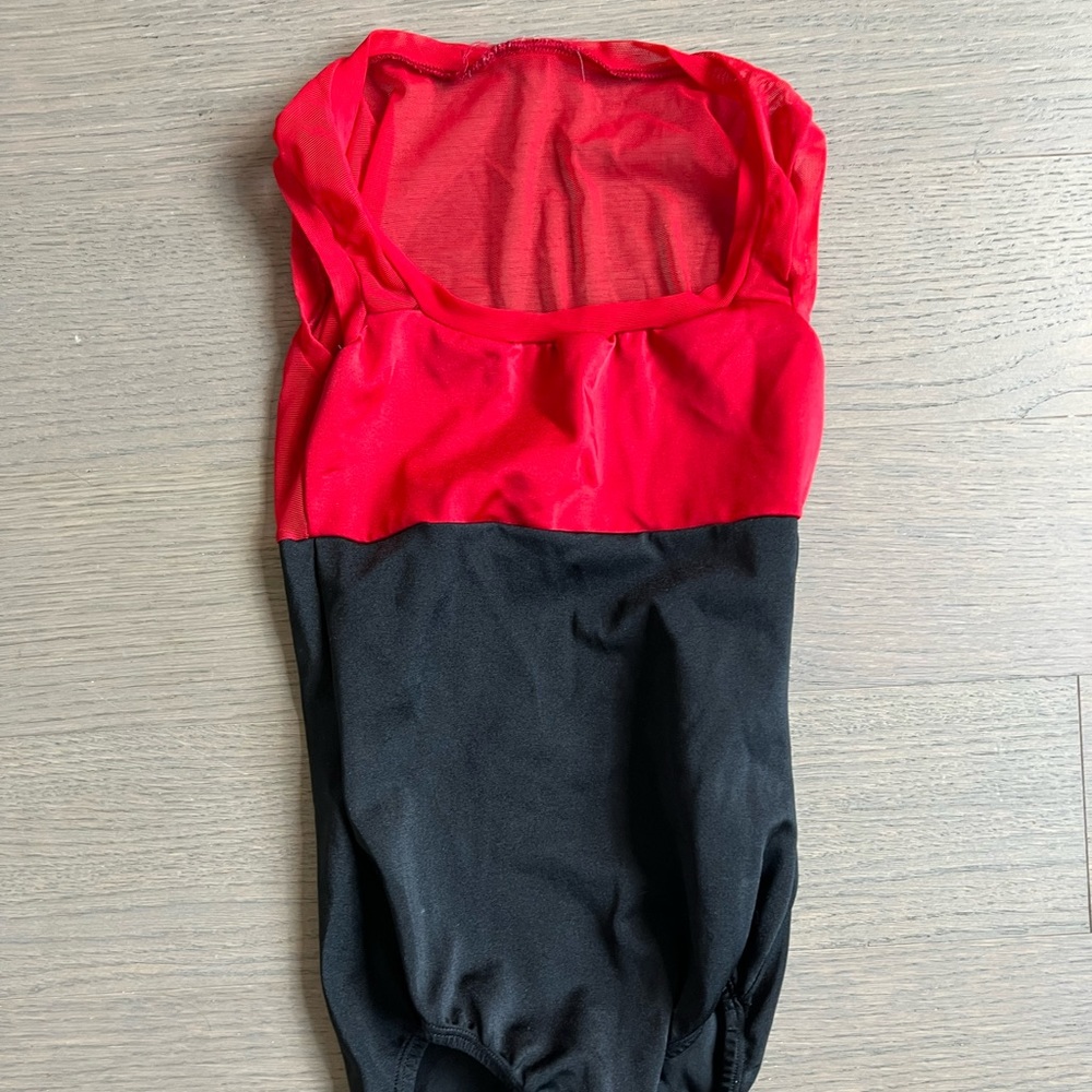 Red and Black Leotard